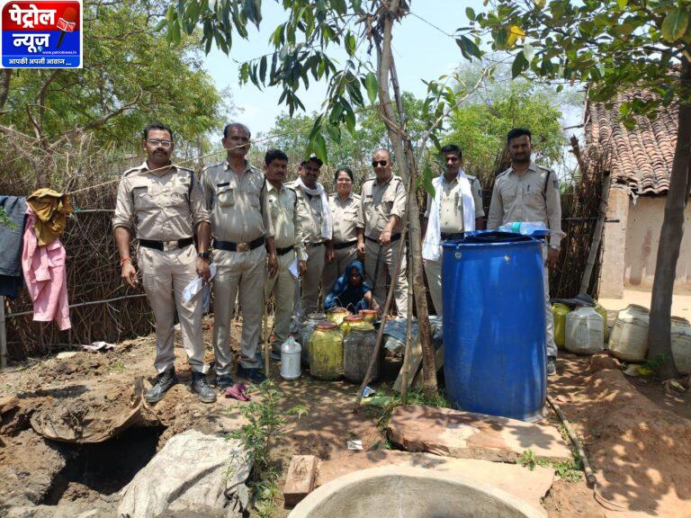 Mauganj-आबकारी विभाग की बड़ी कार्रवाई: 7 गांवों में दबिश, 2320 किलो लाहन और 15 लीटर कच्ची शराब जब्त