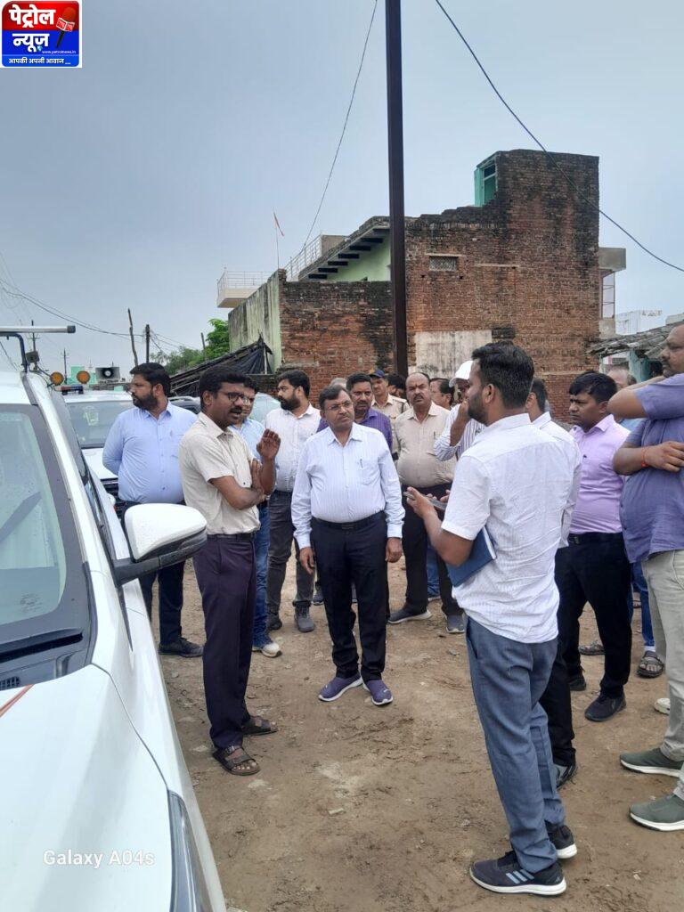 रीवा कमिश्नर ने चित्रकूट में किया निरीक्षण