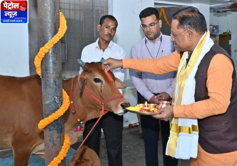 CG : गोवर्धन पूजा के अवसर पर मुख्यमंत्री ने किया गौपूजन, प्रदेशवासियों की सुख-समृद्धि की कामना की