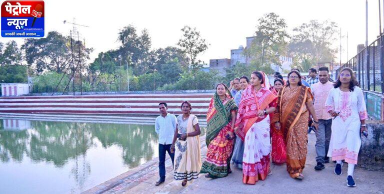 CG: छठ पर्व की तैयारी का लिया जायजा – मंत्री ने किया भटगांव छठ घाट का निरीक्षण