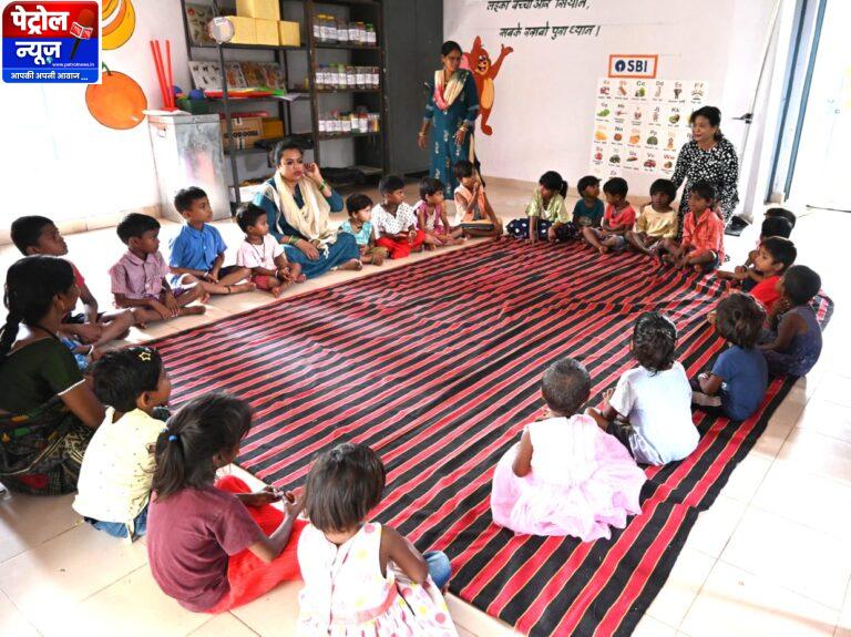 CG: आंगनबाड़ी केंद्रों की बदली तस्वीर खेलते-खिलखिलाते नन्हे कदमों से संवर रहा भविष्य