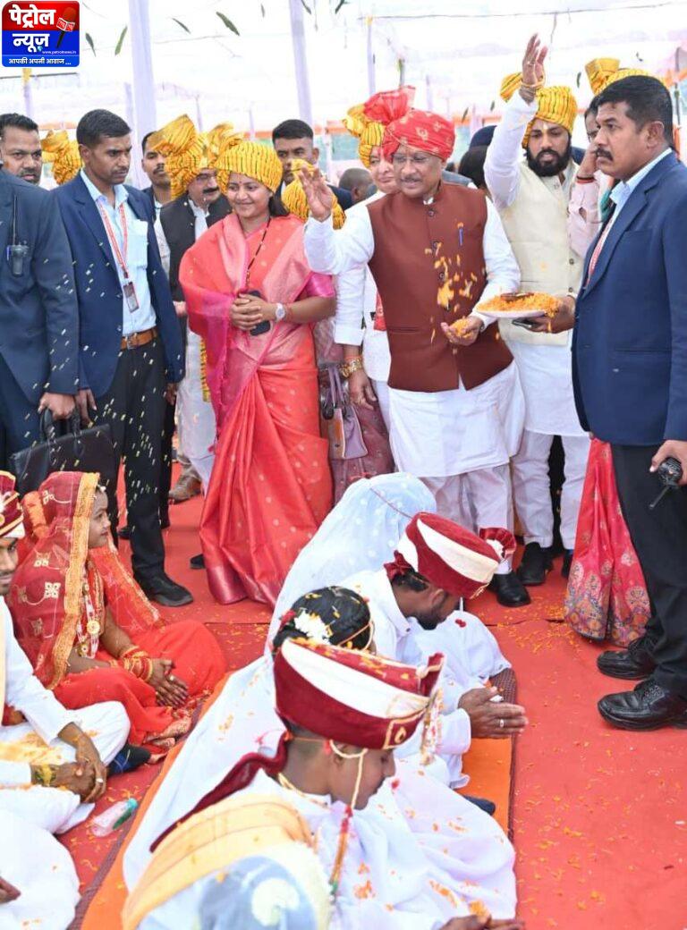 CG: बौद्ध परंपराओं के साथ छह नवदंपत्तियों ने लिया जीवनभर साथ निभाने का संकल्प