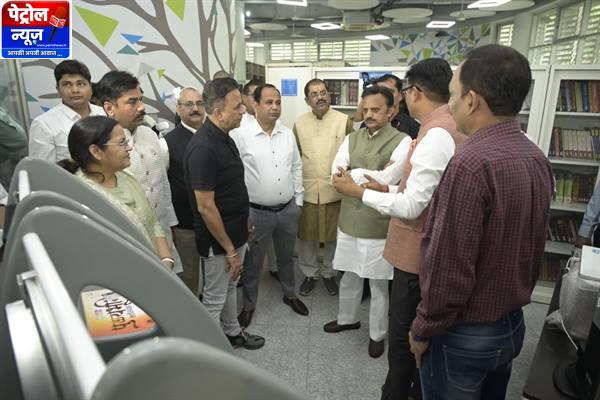 MP:उप मुख्यमंत्री राजेन्द्र शुक्ल ने रायपुर की नालंदा लाइब्रेरी के मॉडल को सराहा