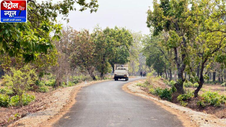 CG: पोलमपल्ली से अरलमपल्ली सड़क बनने से खुश है ग्रामीण
