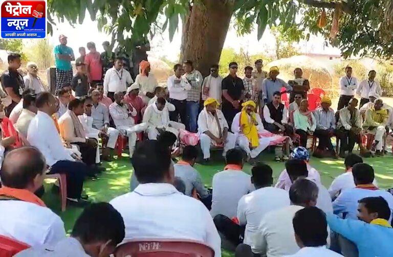 उप मुख्यमंत्री श्री अरुण साव ने आम पेड़ के नीचे लगाई चौपाल