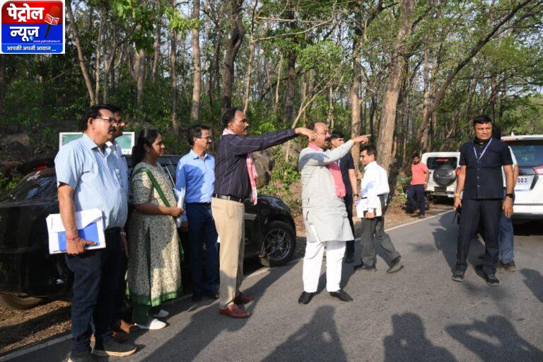 उप मुख्यमंत्री श्री अरुण साव ने 308 करोड़ की लागत से बन रहे केशकाल घाट बायपास रुट का किया निरीक्षण