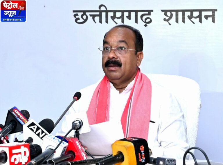 उप मुख्यमंत्री श्री अरुण साव ने कैबिनेट की बैठक में लिए गए निर्णयों की जानकारी दी