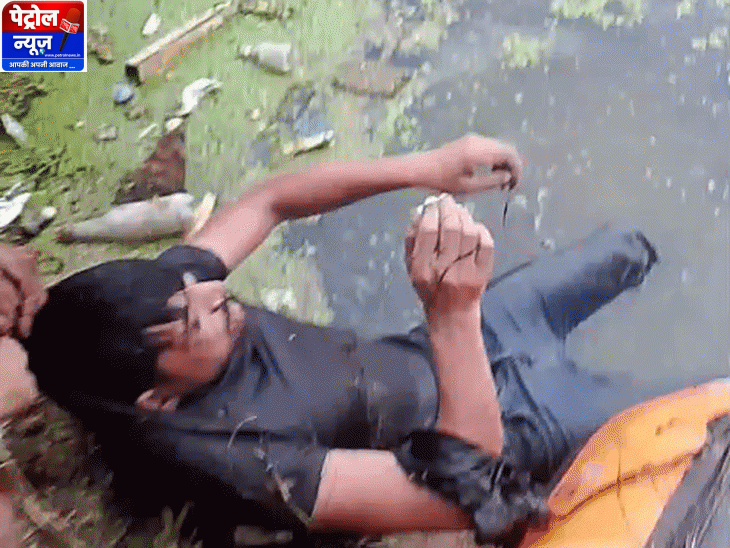 मुरैना आत्महत्या: आदमी ने तालाब में छलांग लगाई, जीजा का हाथ काट लिया