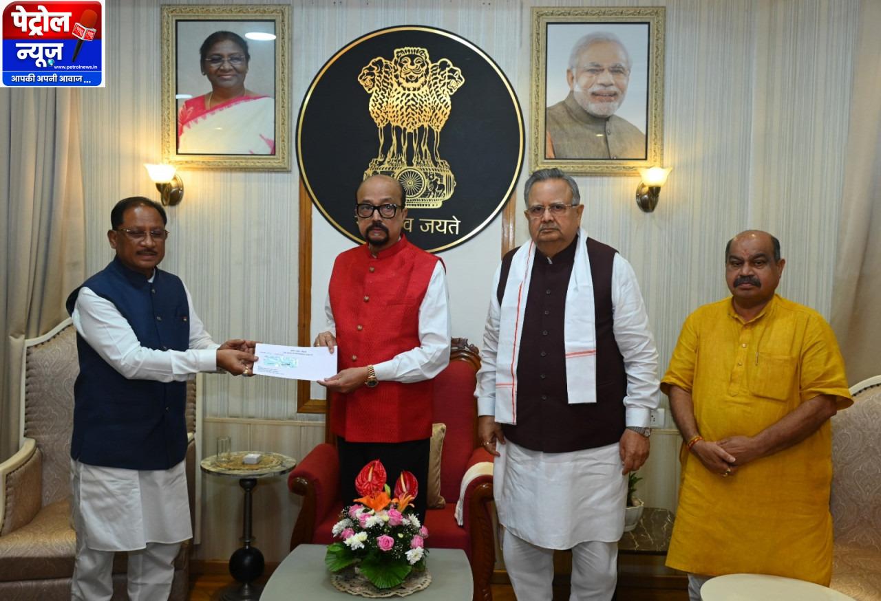 मुख्यमंत्री श्री विष्णु देव साय ने राज्यपाल श्री रमेन डेका से की सौजन्य भेंट