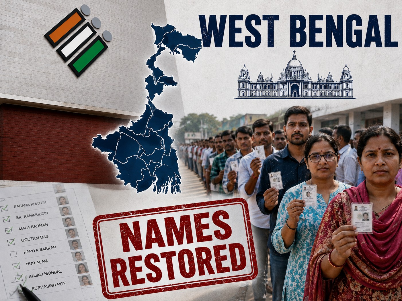 West Bengal SIR: EC Restores 91% Of Appealed Voter Names