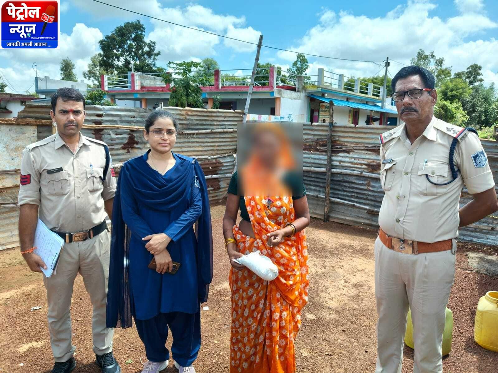 मऊगंज में नशे के खिलाफ पुलिस की कार्रवाई, गांजा और नशीली कफ सिरप जब्त