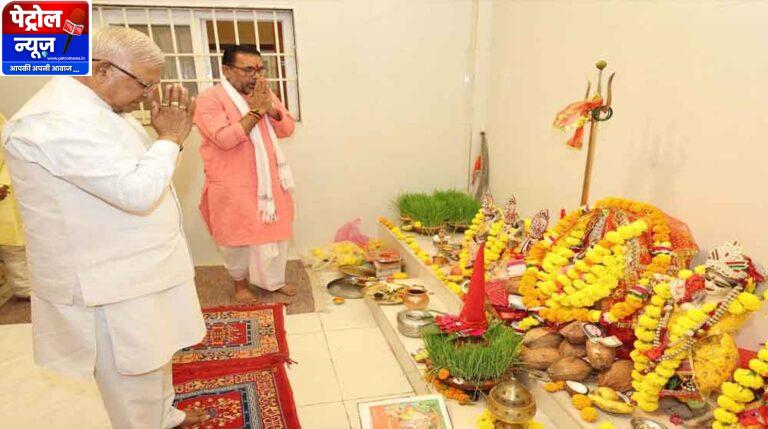 महानवमी पर राज्यपाल पटेल ने किया कन्या पूजन, प्रदेशवासियों की सुख-समृद्धि की कामना